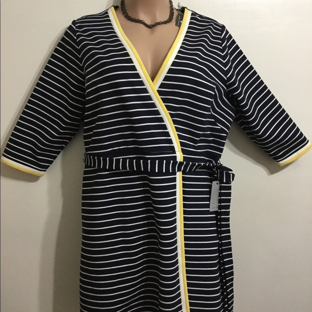 Striped Wrapped Dress